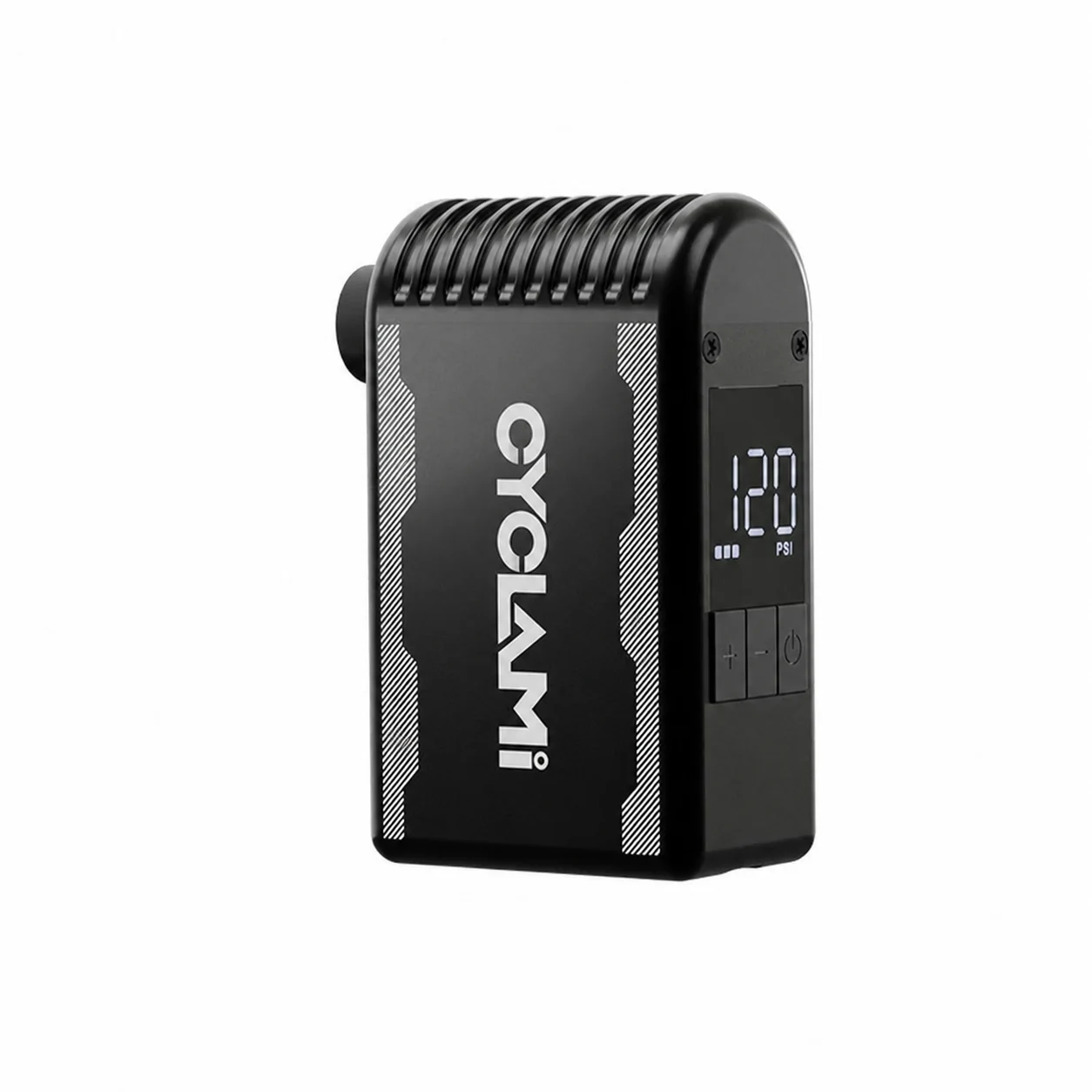 Compact CYCPLUS electric bike pump product close-up